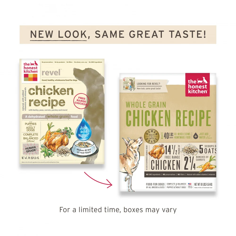 The Honest Kitchen Whole Grain Chicken Recipe Dehydrated Dog Food - Budpants