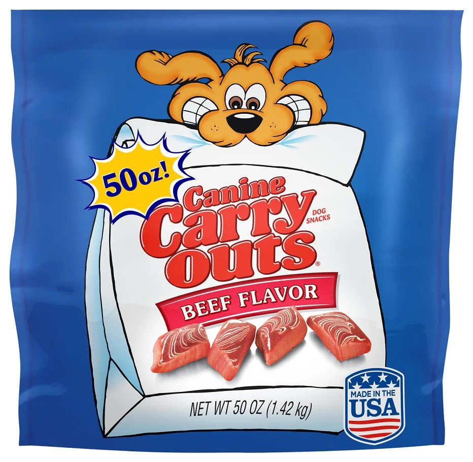 Canine Carry Outs Beef Flavor Dog Snacks - Budpants