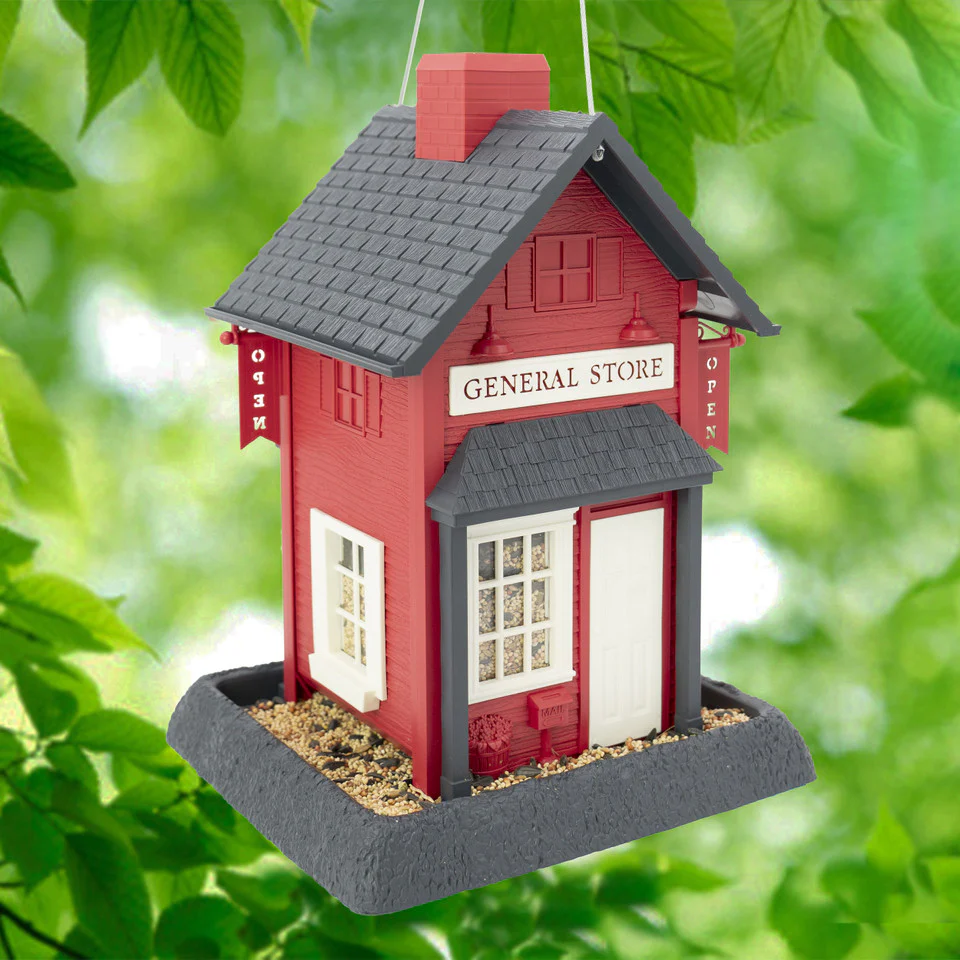 North States Village Collection Red General Store Birdfeeder - Budpants