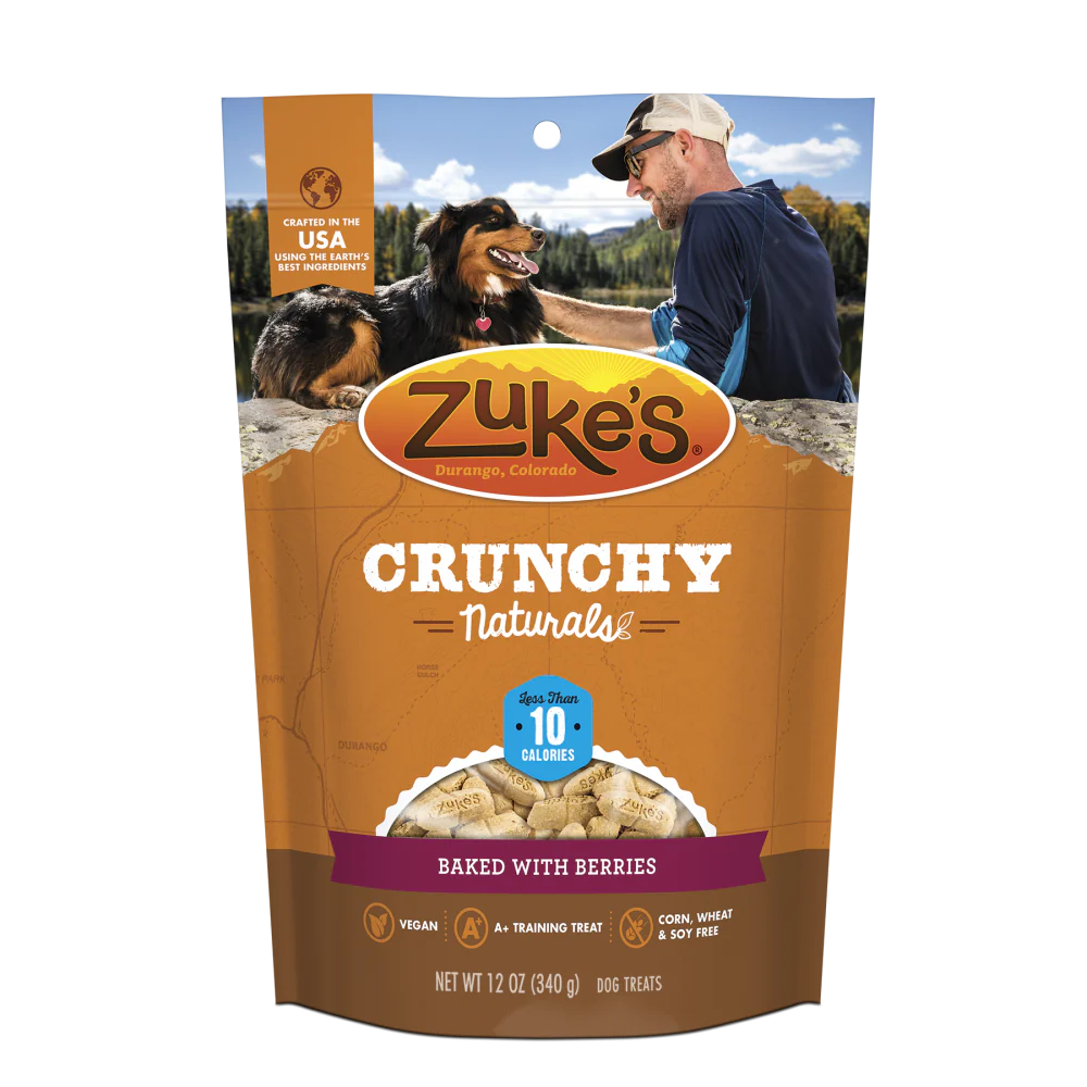 Zukes Crunchy Naturals Baked with Berries 10s Dog Treats - Budpants