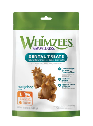 Whimzees Hedgehog Dental Chew Dog Treats - Budpants