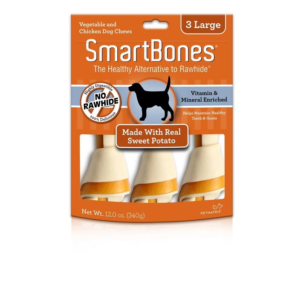SmartBones Rawhide-Free Sweet Potato Dog Treats - Budpants