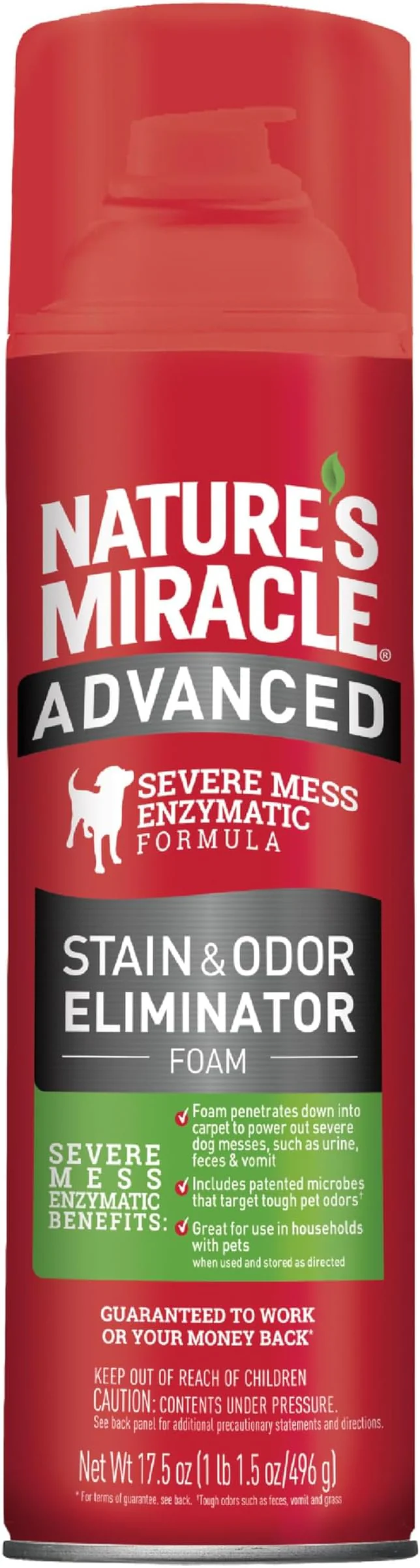 Nature's Miracle Stain and Odor Remover Foam for Dogs - Budpants