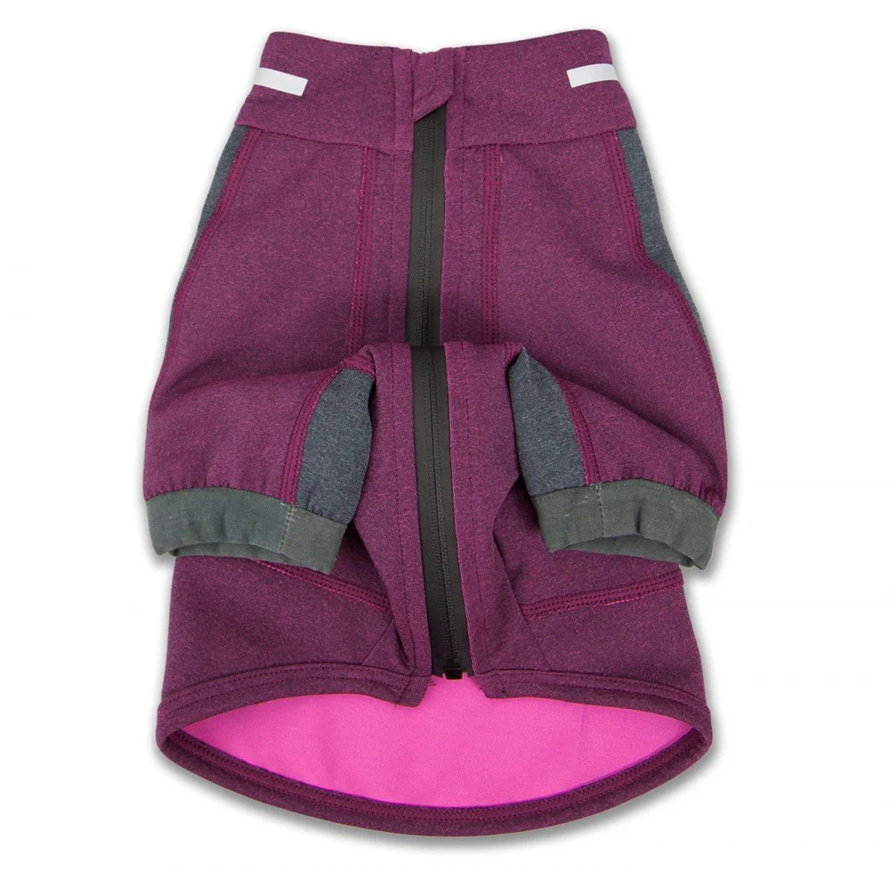 Pet Life Dog Helios Eboneflow Purple Flexible Performance Breathable Yoga Dog T-Shirt - Budpants