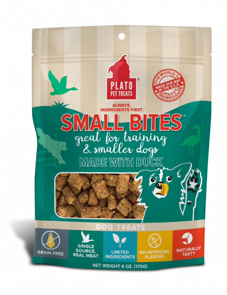 Plato Small Bites Duck Dog Treats - Budpants