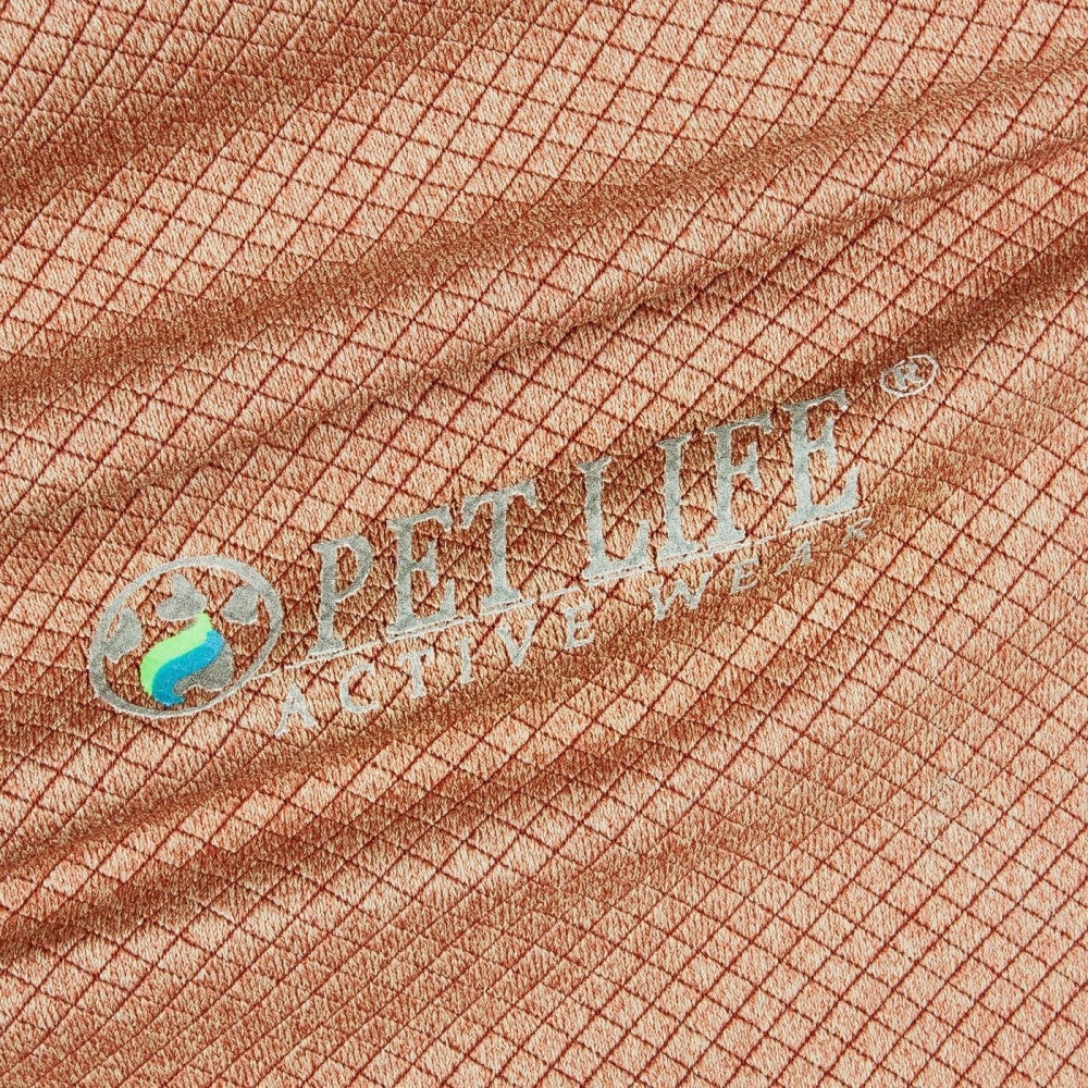 Pet Life Active Relax Stretch Fur Flexed Tan Polo Dog T-Shirt - Budpants