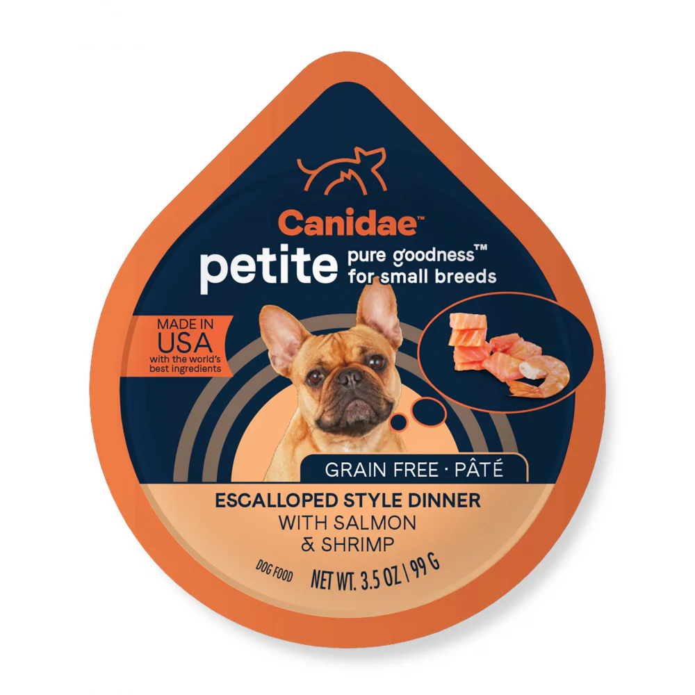 Canidae Grain Free PURE Petite Small Breed Escalloped Style Dinner Pate with Salmon and Shrimp Wet Dog Food - Budpants