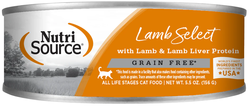 NutriSource Grain Free Lamb Select Canned Cat Food - Budpants