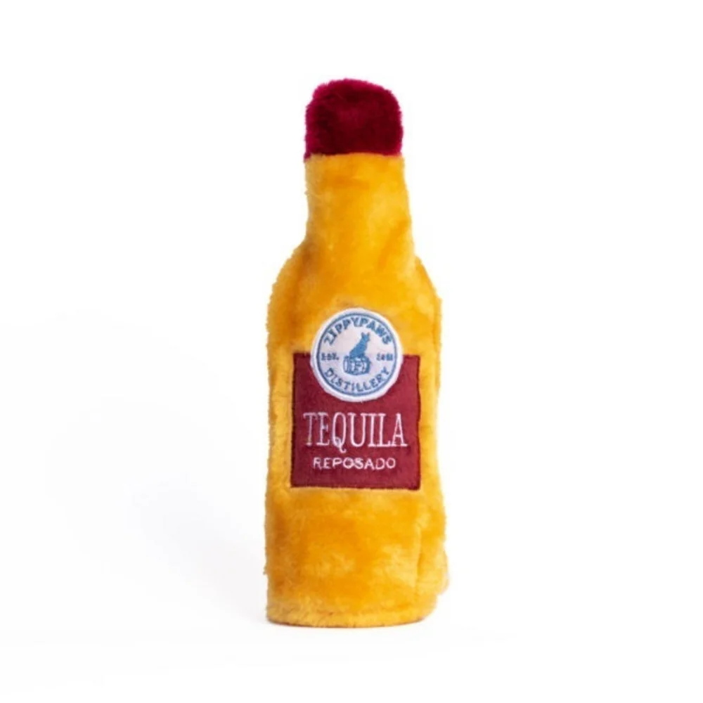 ZippyPaws Happy Hour Crusherz Tequila Plush Dog Toy - Budpants