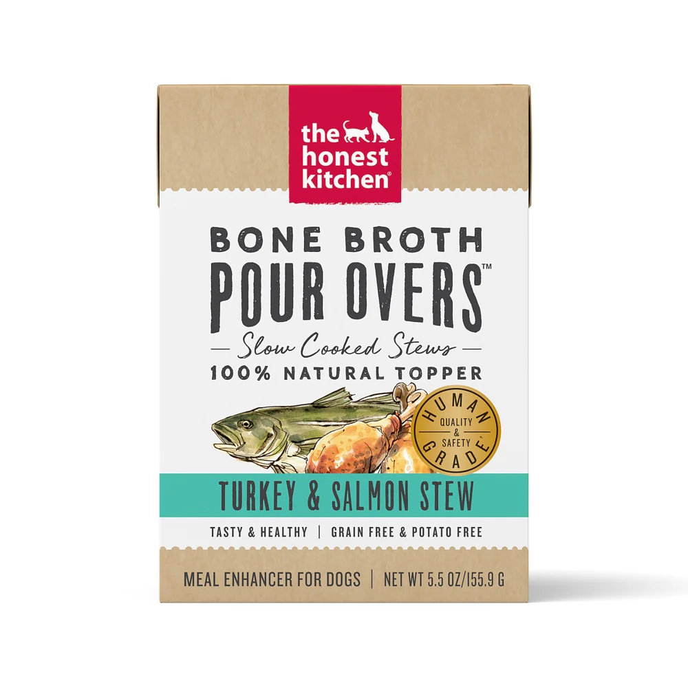 The Honest Kitchen Pour Overs Grain Free Turkey & Salmon Stew Recipe Food Topper for Dogs - Budpants