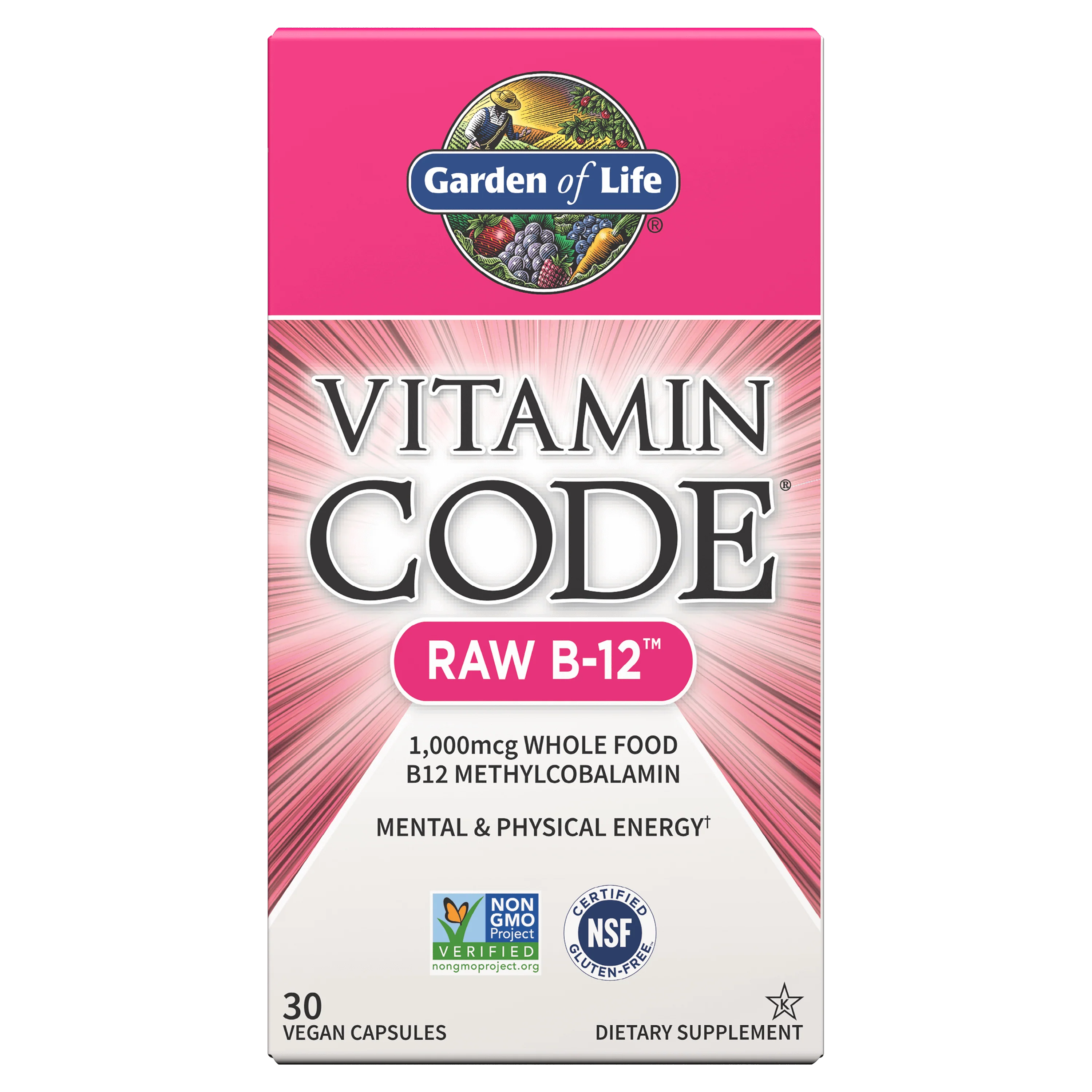 Garden of Life Vitamin Code Raw B12, 30 Count - Budpants