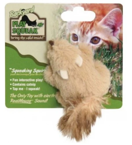 Cosmic Play and Squeak Backyard Animals Cat Toys - Budpants