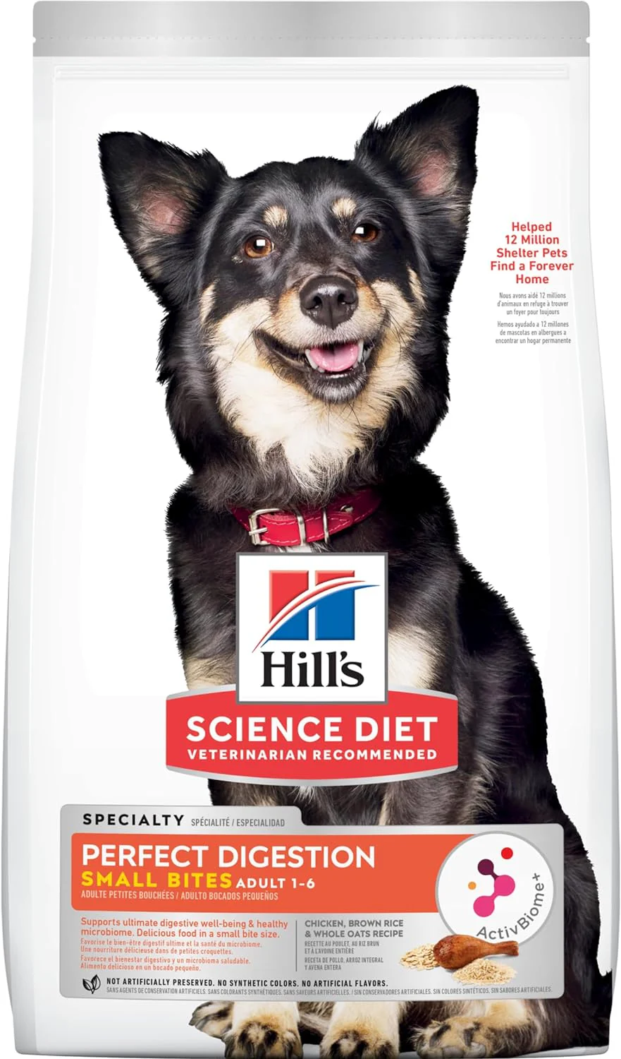 HILLS Science Diet Adult K9 Perfect Digestion Small Bites Chicken & Brown Rice 12lb - Budpants