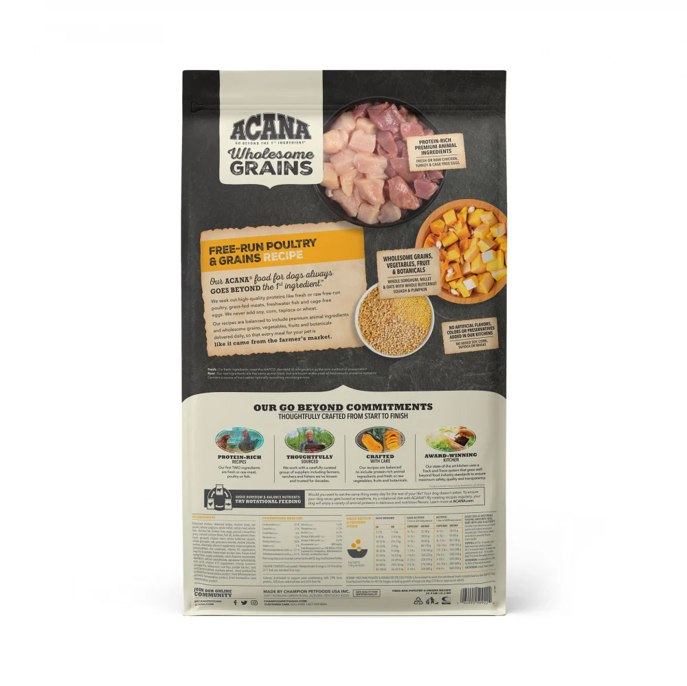 ACANA Wholesome Grains Free-Run Poultry & Grains Recipe Dry Dog Food - Budpants