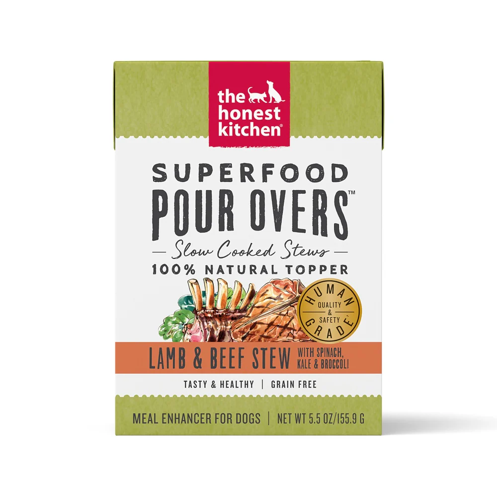 The Honest Kitchen Pour Overs Grain Free Lamb & Beef Stew with Spinach, Kale, & Broccoli Food Topper for Dogs - Budpants