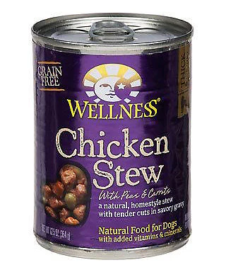 Wellness Grain Free Natural Chicken Stew with Peas and Carrots Wet Canned Dog Food - Budpants