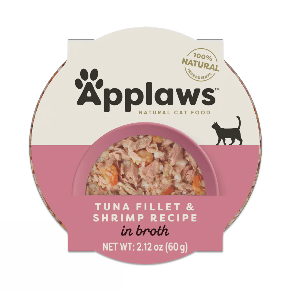 Applaws Natural Wet Cat Food Tuna Fillet with Shrimp in Broth - Budpants