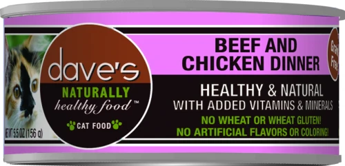 Dave's Naturally Healthy Beef and Chicken Canned Cat Food - Budpants