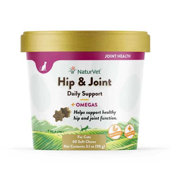 NATURVET HIP & JOINT 60ct CAT SOFT CHEWS - Budpants