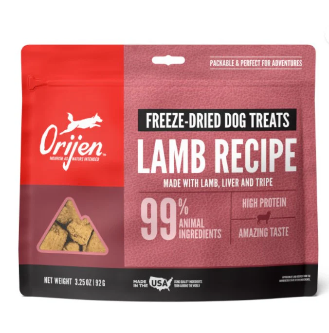 ORIJEN Freeze Dried Grass Fed Lamb Dog Treats - Budpants
