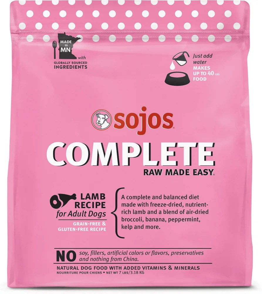 Sojos Lamb Complete Dog Food Mix - Budpants