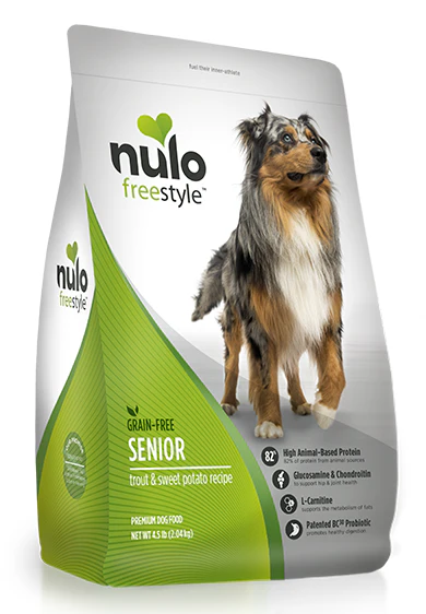 Nulo FreeStyle Grain Free Trout & Sweet Potato Senior Recipe Dry Dog Food - Budpants