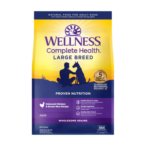WELLNESS Complete Health Large Breed Chicken & Rice Dog Food - Budpants