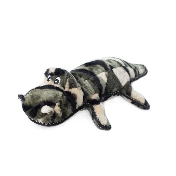 ZippyPaws Z-Stitch Camron the Camo Gator Plush Dog Toy - Budpants