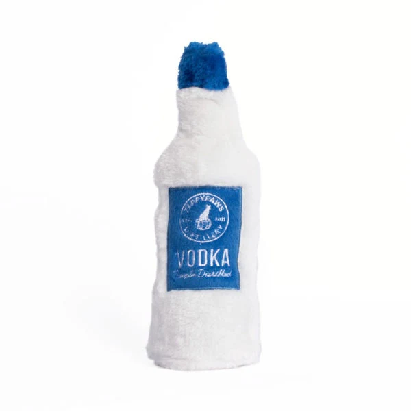 ZippyPaws Happy Hour Crusherz Vodka Plush Dog Toy - Budpants