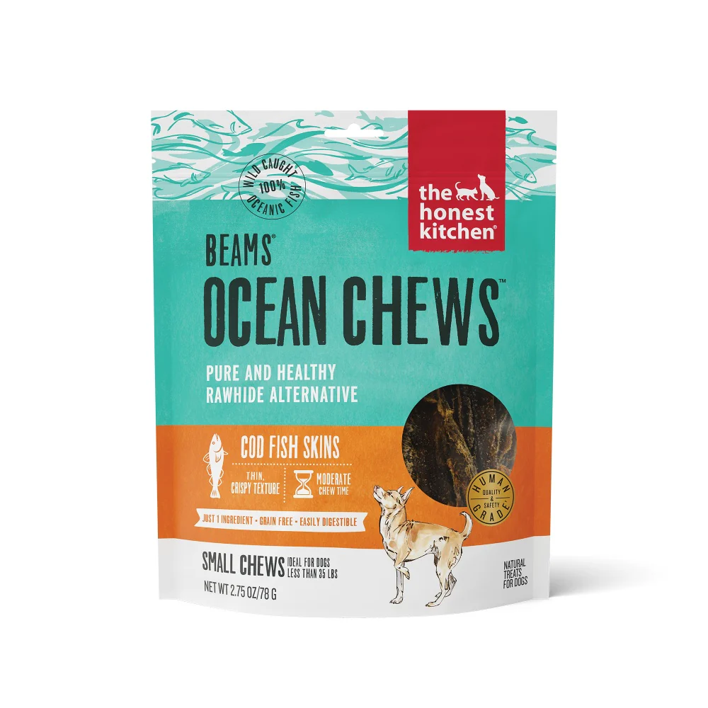 The Honest Kitchen BEAMS Grain Free Small Ocean Chews Cod Skin Dog Treats - Budpants