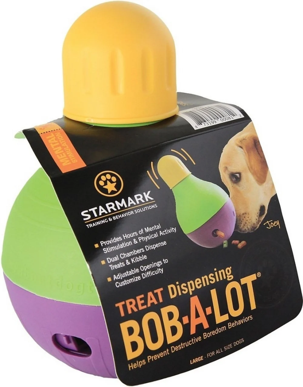Starmark Treat Dispensing Bob-a-Lot Dog Toy - Budpants