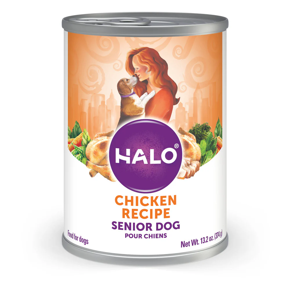 Halo Senior Chicken Recipe Canned Dog Food - Budpants