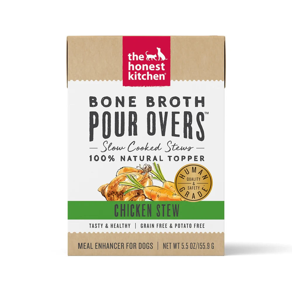 The Honest Kitchen Pour Overs Grain Free Chicken Stew Recipe Food Topper for Dogs - Budpants