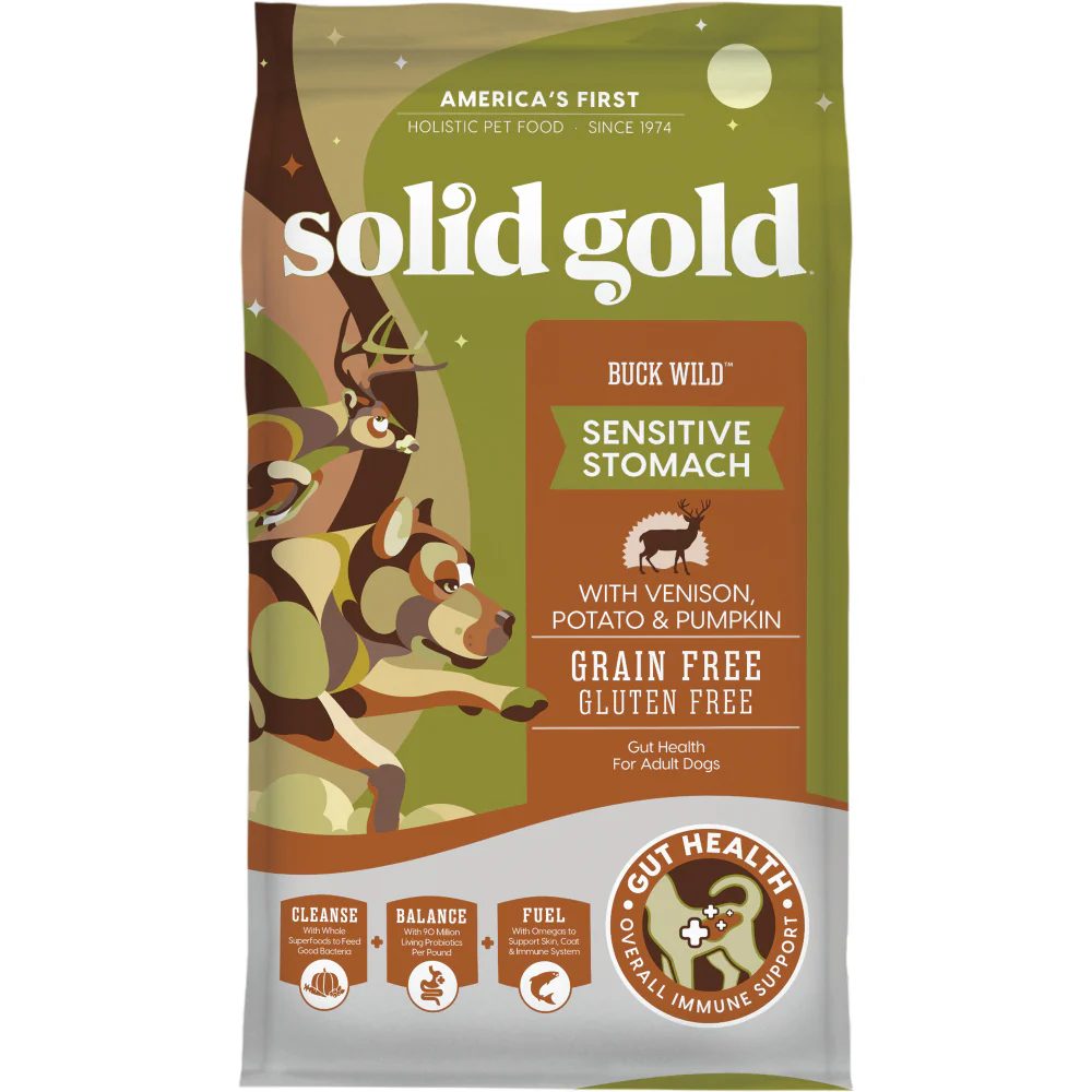 Solid Gold Buck Wild Adult Venison, Potato, & Pumpkin Recipe Dry Dog Food - Budpants
