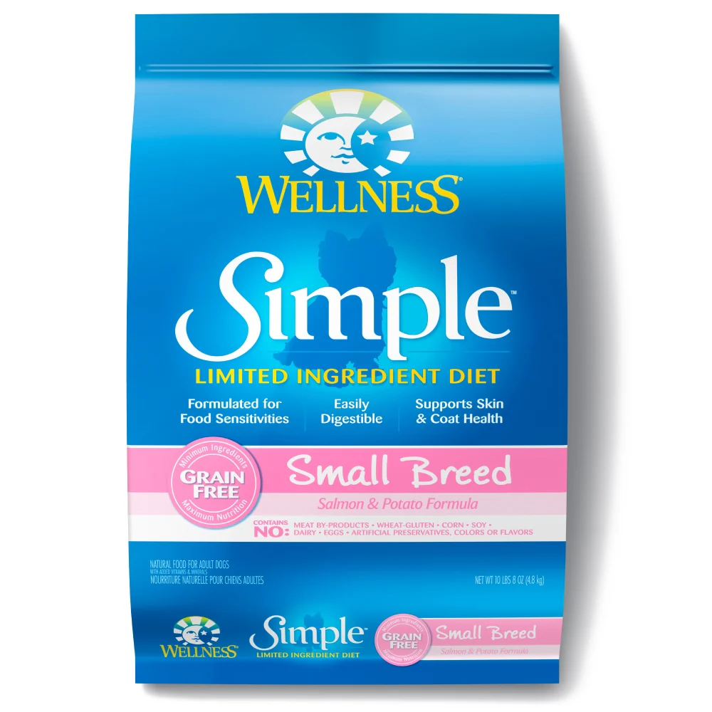 Wellness Simple Grain Free Natural Limited Ingredient Diet Small Breed Salmon and Potato Recipe Dry Dog Food - Budpants