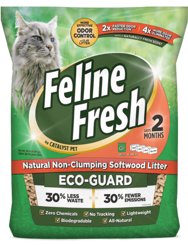 FELINE FRESH NON-CLUMPING SOFTWOOD LITTER - Budpants