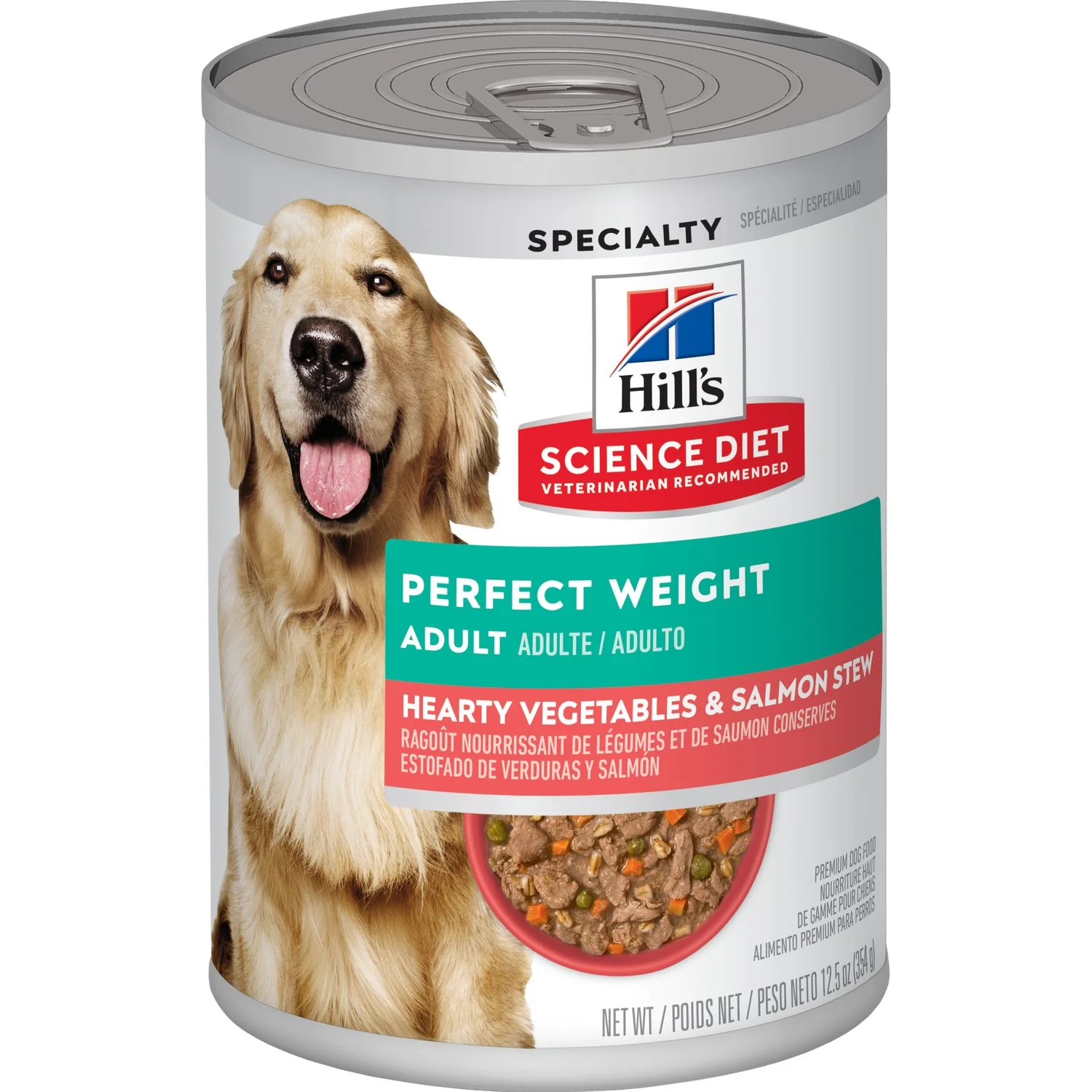 Science Diet Adult Perfect Weight Hearty Vegetables & Salmon Stew Dog Food - Budpants