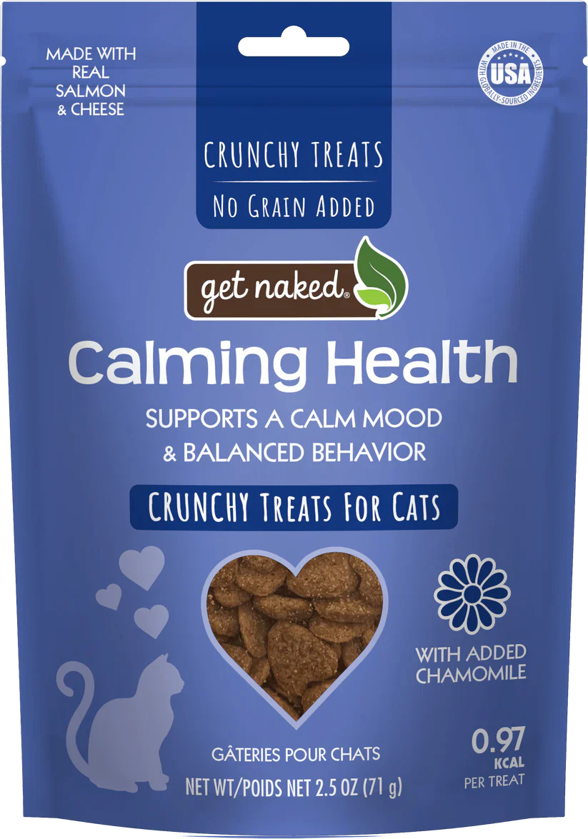 Get Naked Calming Health Functional Crunchy Treats for Cats. Salmon & Cheese flavor - Budpants