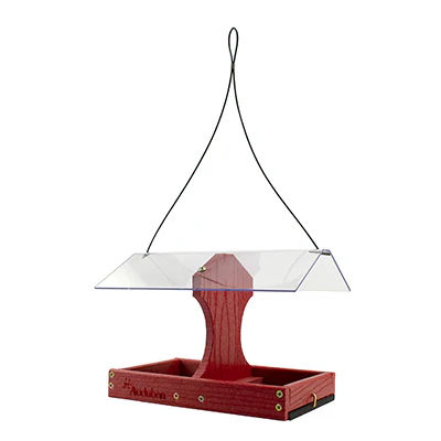 Woodlink Two-Sided Cardinal Platform Feeder Going Green - Budpants