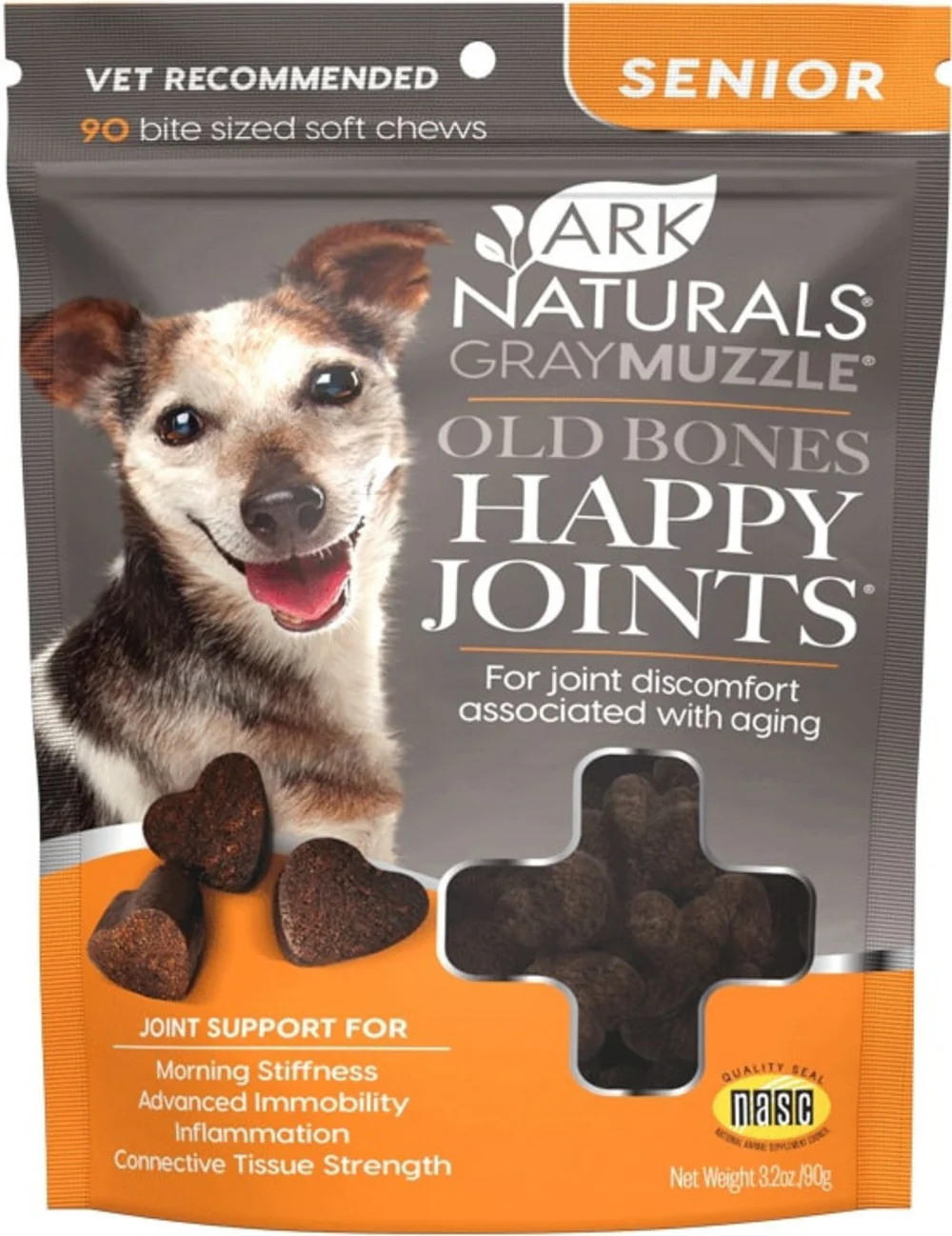 Ark Naturals Gray Muzzle  Old Dogs! Happy Joints! Dog Treats - Budpants