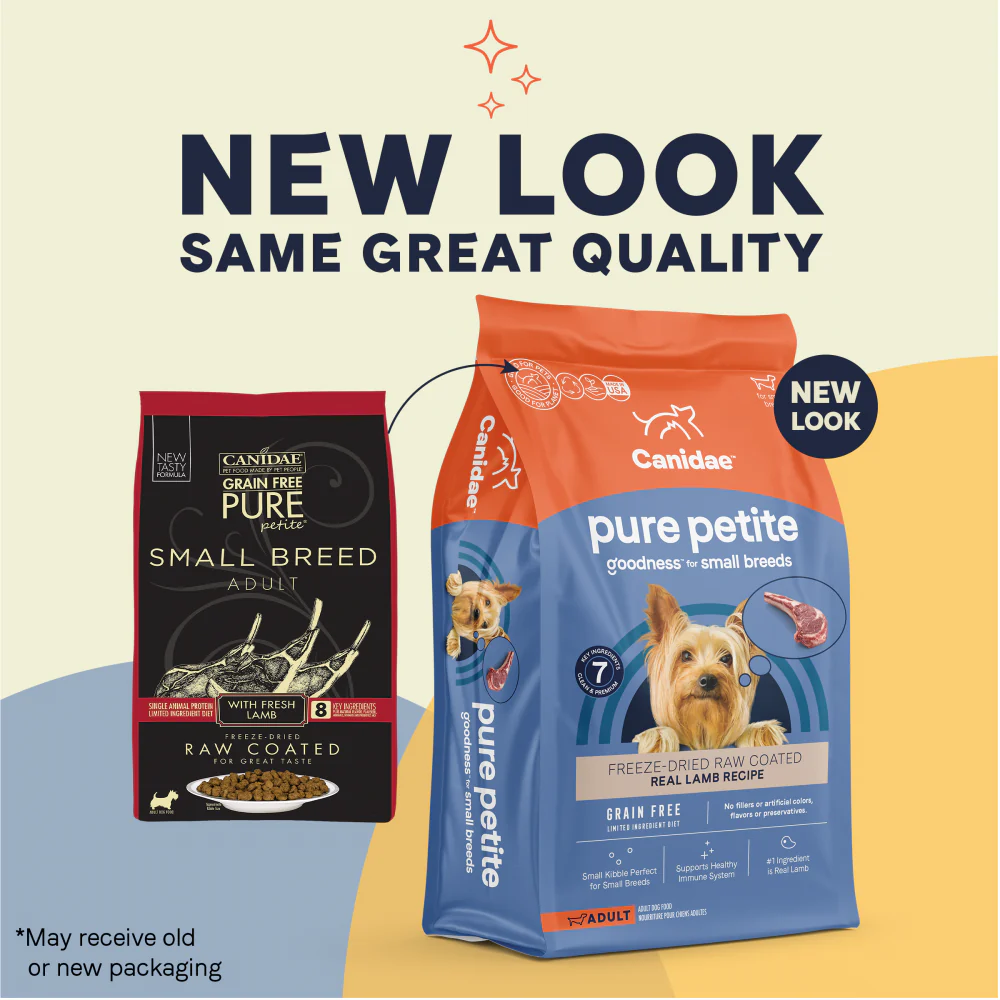 Canidae PURE Petite Small Breed Lamb Recipe Raw Coated Dry Dog Food - Budpants