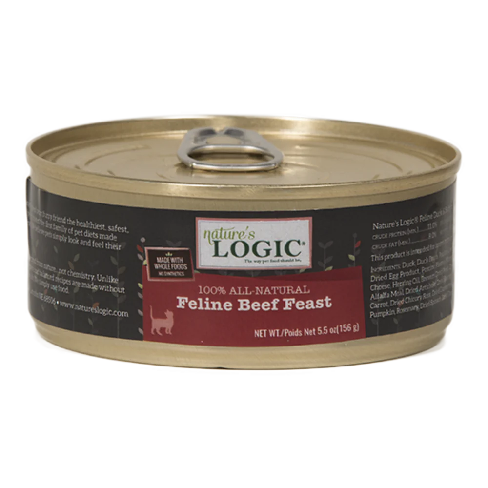 Nature's Logic Grain Free Feline Beef Feast Canned Cat Food - Budpants
