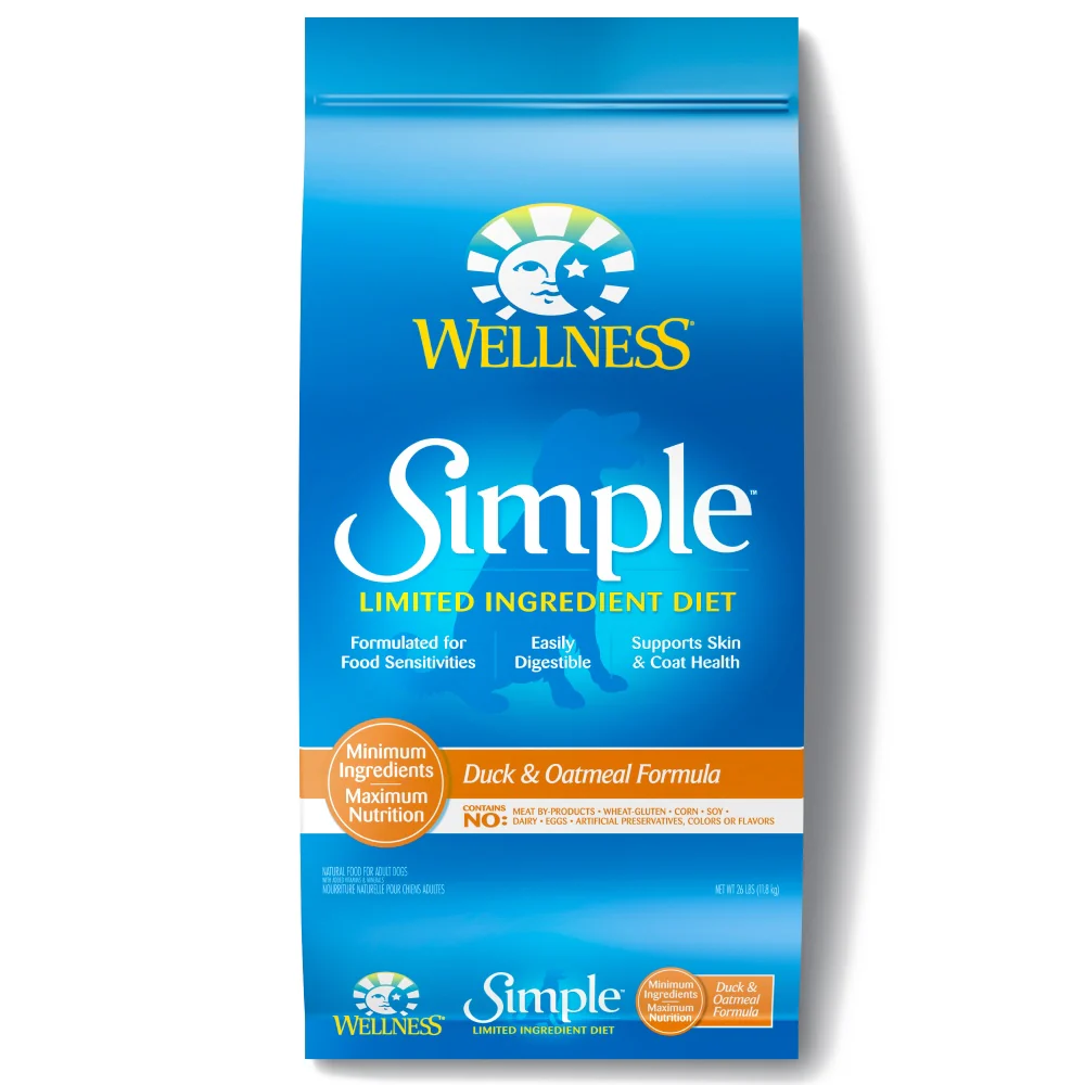 Wellness Simple Natural Limited Ingredient Diet Duck and Oatmeal Recipe Dry Dog Food - Budpants