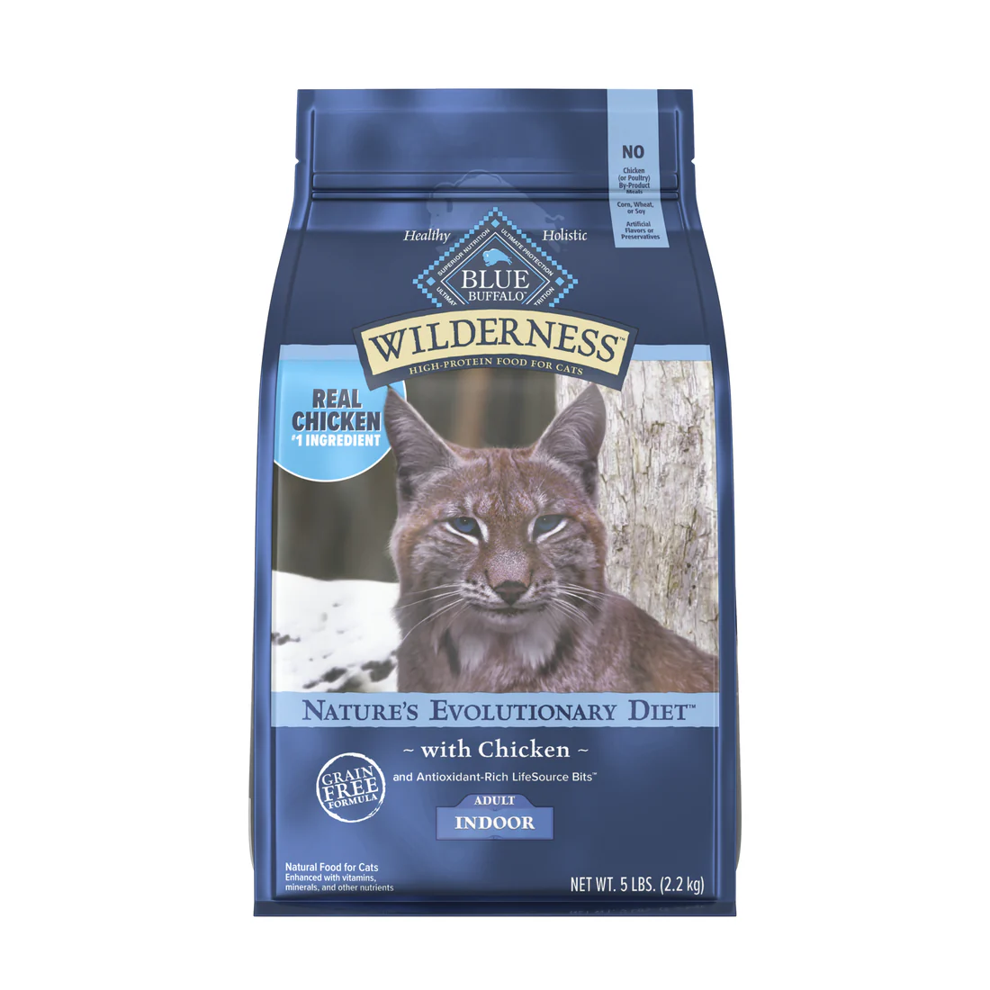 Blue Buffalo Wilderness Grain Free Chicken High Protein Recipe Indoor Dry Cat Food - Budpants