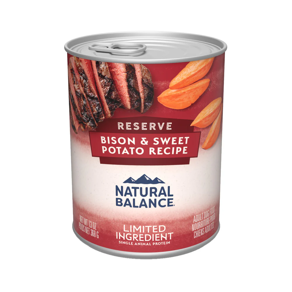 Natural Balance Limited Ingredient Reserve Bison & Sweet Potato Recipe Wet Canned Dog Food - Budpants