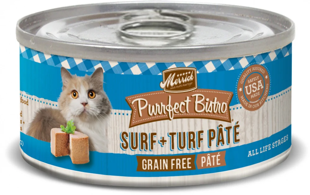 Merrick Purrfect Bistro Surf and Turf Grain Free Canned Food for Cats and Kittens - Budpants