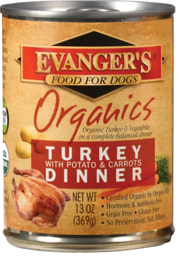 Evangers 100% Organic Turkey with Potato And Carrots Canned Dog Food - Budpants