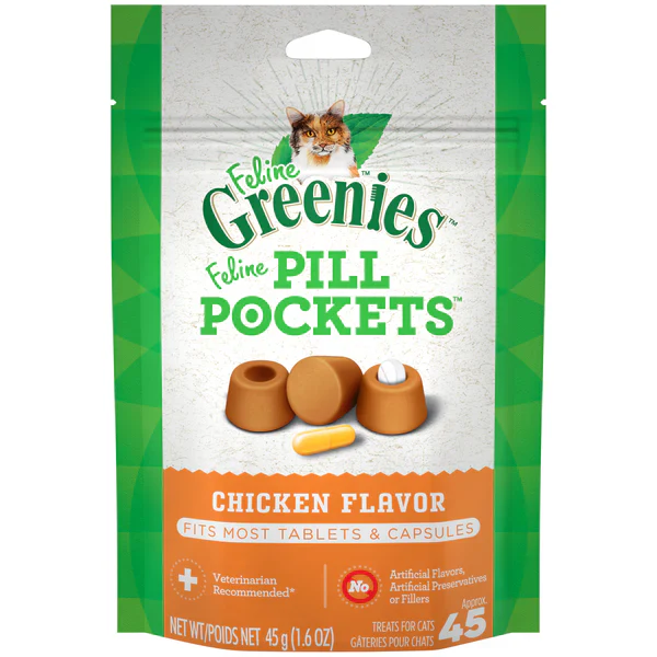 Greenies Pill Pockets Feline Chicken Flavor Cat Treats - Budpants
