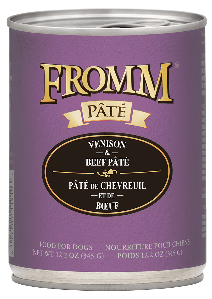Fromm Venison & Beef Pate' Canned Dog Food 12oz - Budpants