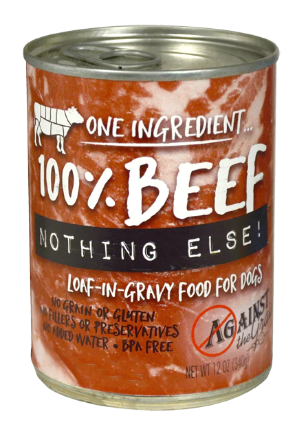 Against the Grain Nothing Else Grain Free One Ingredient 100% Beef Canned Dog Food - Budpants